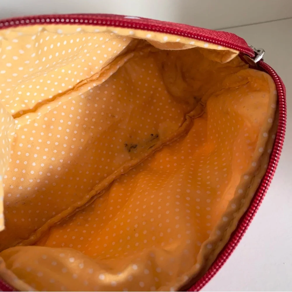 Vintage Burt’s bees Red Polka Dot zippy pouch